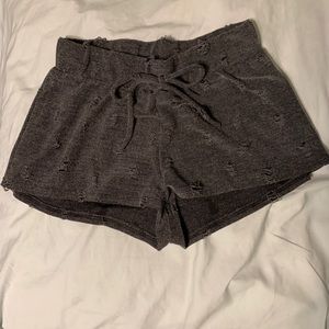 MIKEY & JOEY distressed shorts